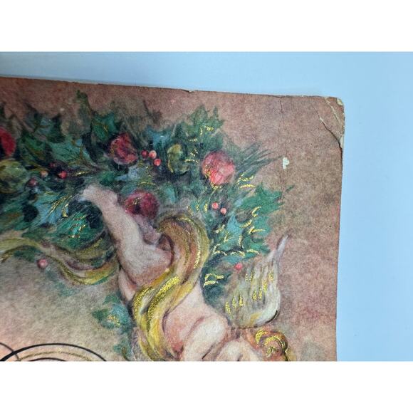 Vintage Joy to the World Hallmark Embossed Sheet Music Christmas Carols - Picture 6 of 6